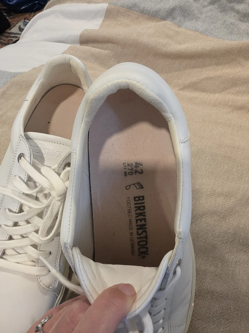 Birkenstock Bend Low White Leather Sneakers